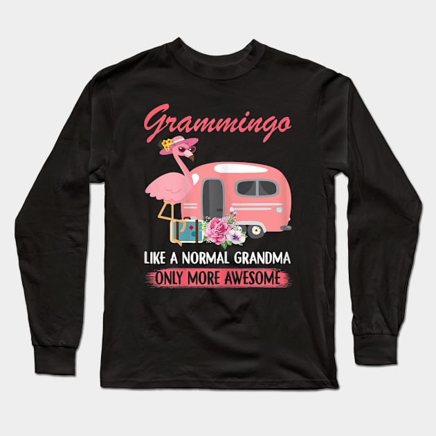 Womens Grammingo Like A Normal Grandma Only More Awesome Cute Long Sleeve T-Shirt by KIMIKA